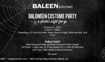 2nd Annual BALOWEEN Costume Party at BALEENkitchen